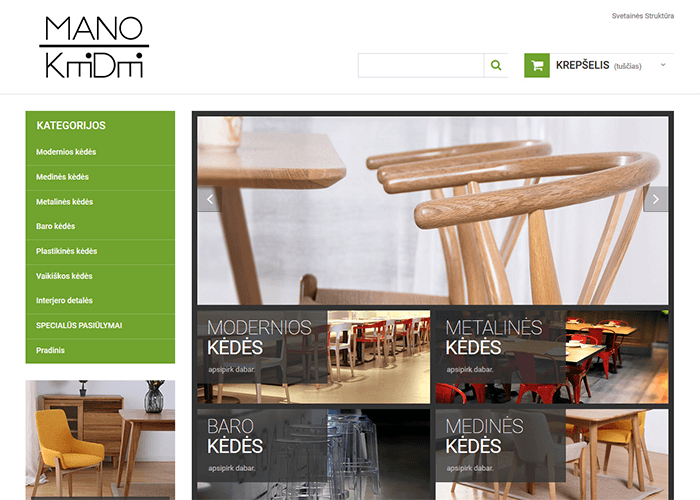 puslapių programavimas mano kede