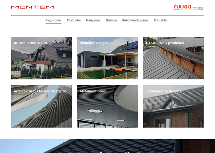 eshop projektas montem