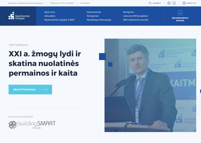 internetinė svetainė skaitmeninė statyba