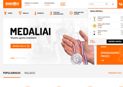 el. parduotuvė sportcup